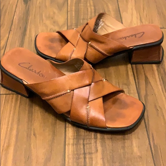 clarks backless women's shoes